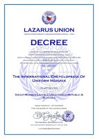 Lazarus Union Decree